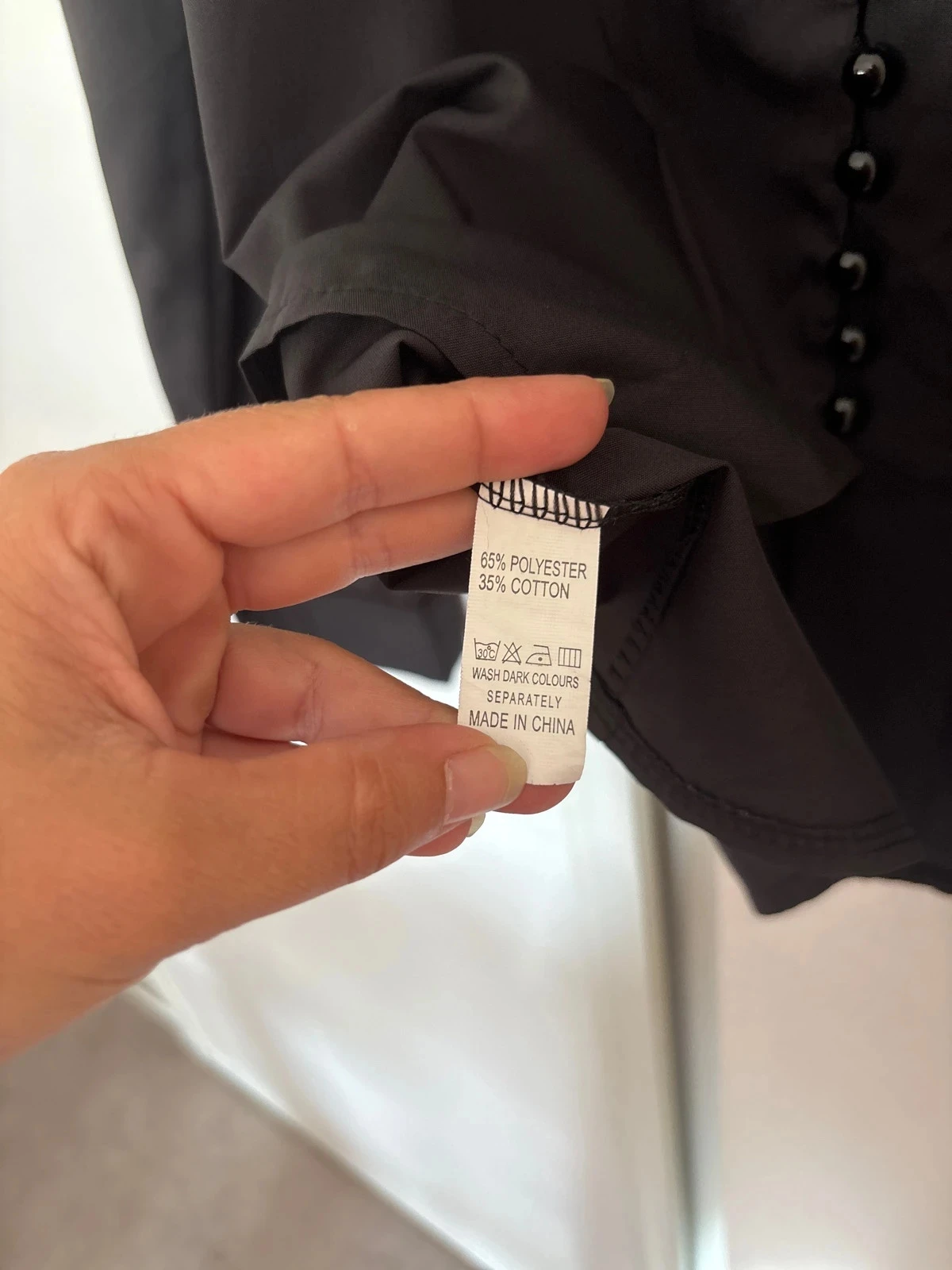 Chemise noir légère taille S – photo 4